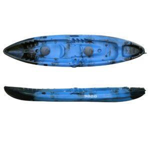 Nereus θαλάσσιο καγιάκ 2+1 θέσεων SCK μαύρο-μπλε