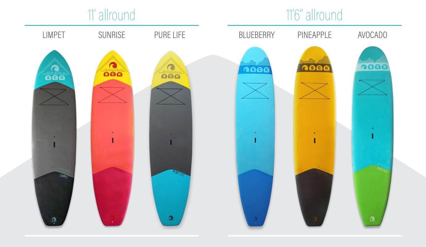 new SCK soft-top SUP boards range