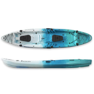 SCK Nerites 375 white-blue-turquoise. New model 2 seater canoe-kayak.