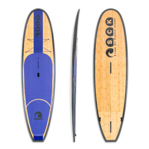 Paddle board hard shell SCK Onyx-Carbon 10'6" with bamboo veneer