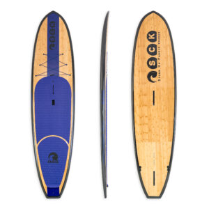 Paddle board hard shell SCK Onyx-Carbon 11'6" with bamboo veneer
