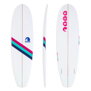 SCK surf board 6'4" with 3-fin thruster system