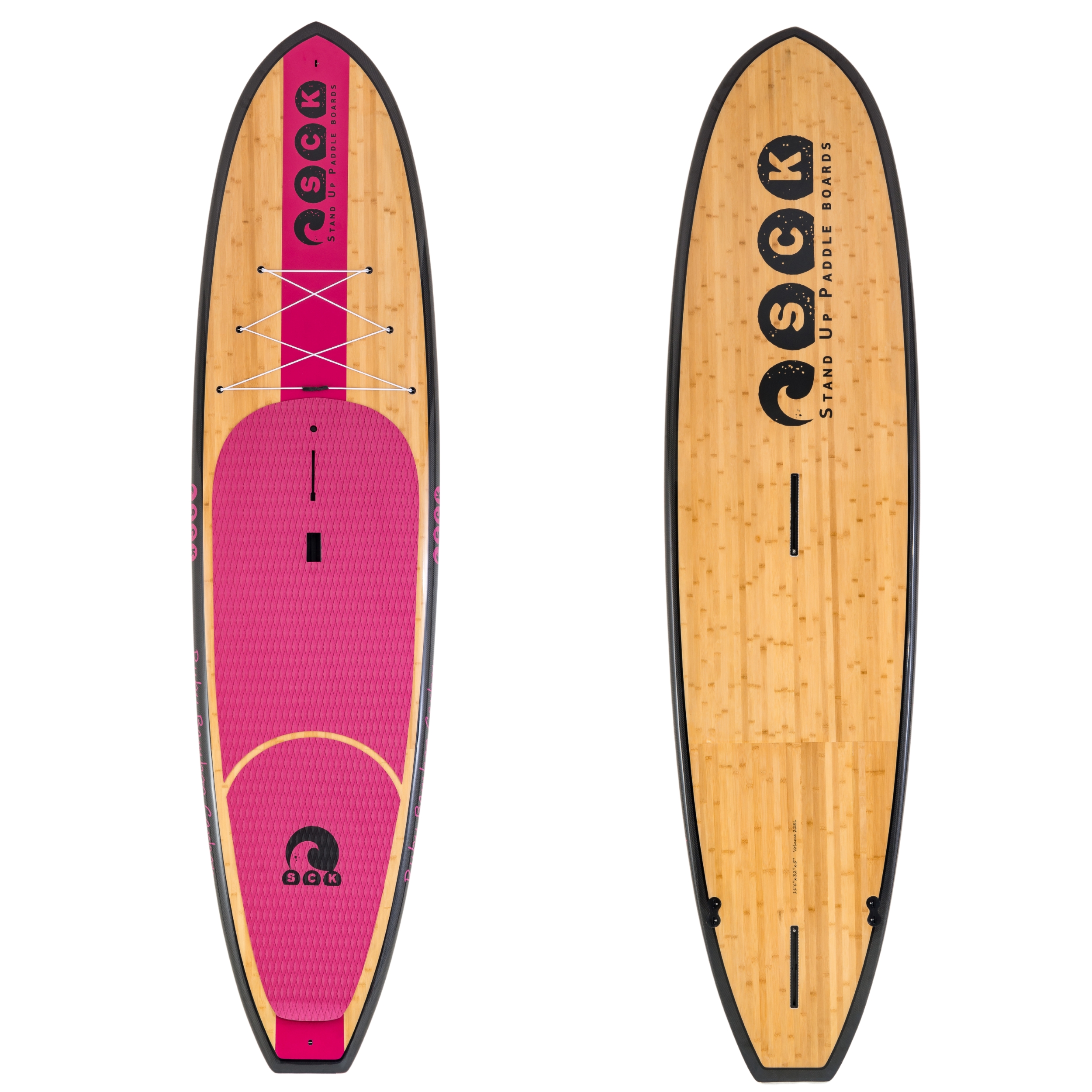 Paddle board hard shell SCK Ruby 11'6" with bamboo veneer