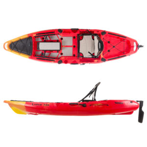 SCK Largo 300 Pedal ready SOT kayak with aluminum seat and rudder system