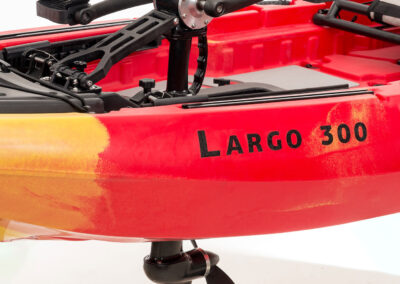 SCK Largo 300 Pedal ready SOT kayak with aluminum seat and rudder system