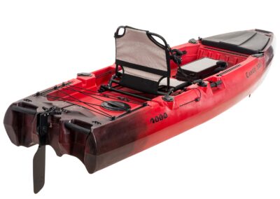 SCK Cargo 320 Pedal ready SOT fishing kayak with aluminum seat and rudder system