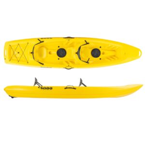 Barka-2seater-kayak-with-backrests-yellow-SCK