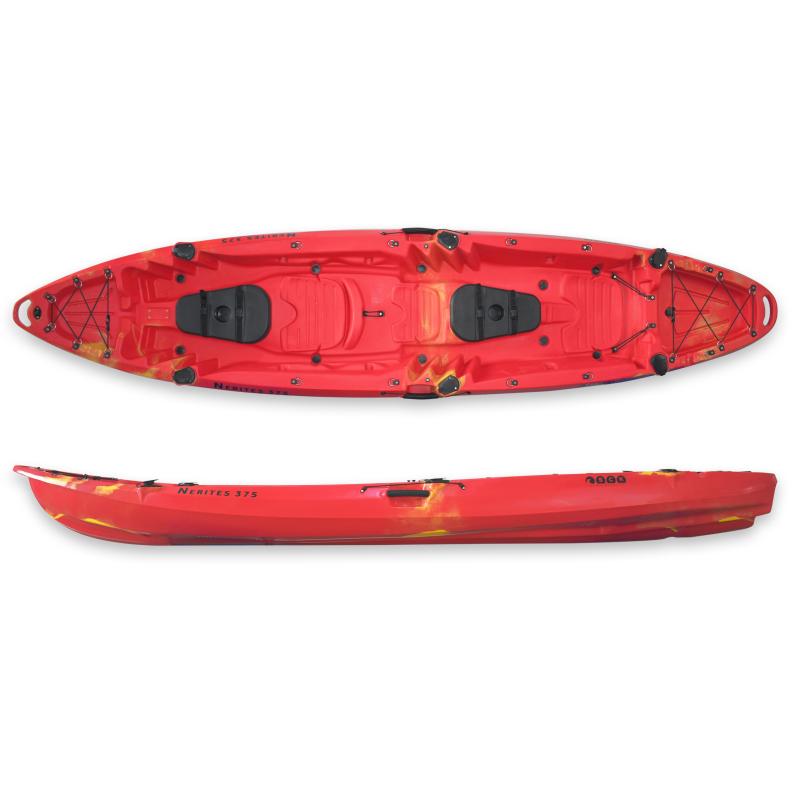 SCK Nerites 375 red-yellow. New model 2 seater canoe-kayak.