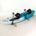 SCK Nerites two seated kayak white-blue-turquoise. New model for 2 adults and one child.