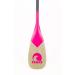 SCK SUP paddle full carbon construction with bamboo blade - Ruby